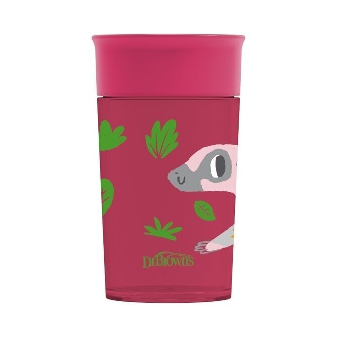 Juomapullo Dr. Browns Cheers 360 TC01096, 300 ml, punainen hinta ja tiedot | Tuttipullot ja tarvikkeet | hobbyhall.fi