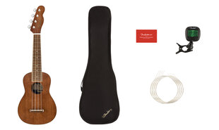 Fender Seaside Natural -sopraano ukulelesetti hinta ja tiedot | Kitarat | hobbyhall.fi