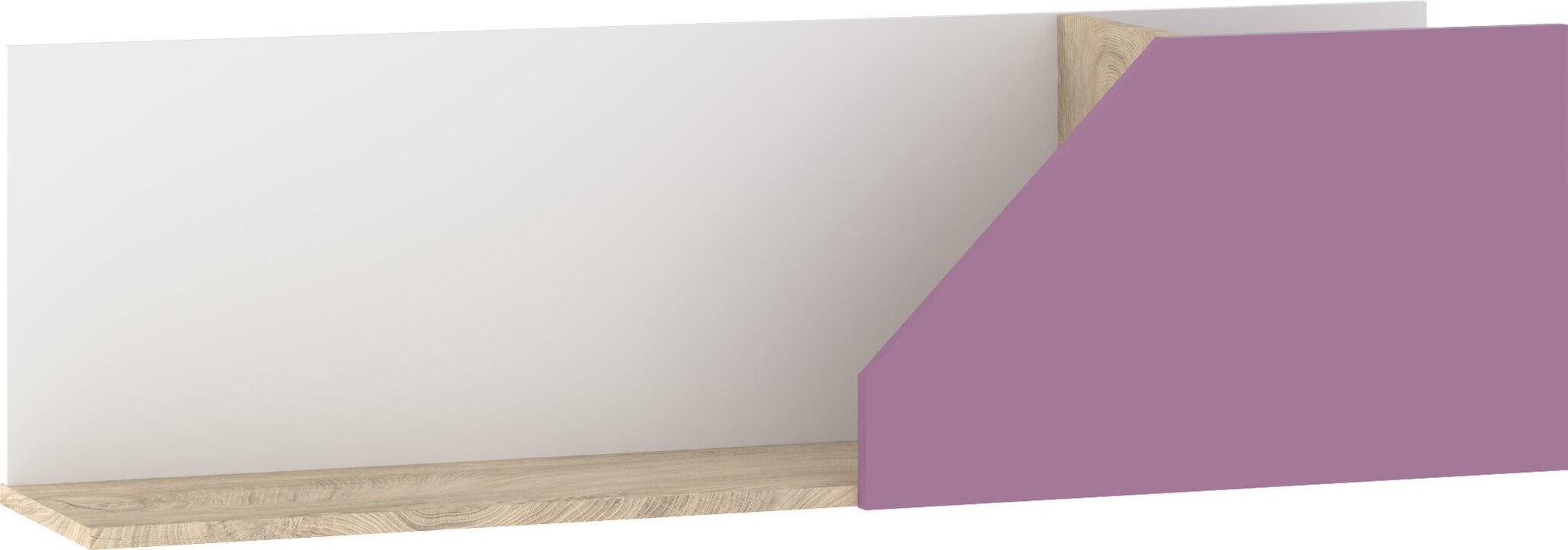 Seinähylly Meblocross Pax-10, ruskea/valkoinen/violetti hinta ja tiedot | Hyllyt | hobbyhall.fi