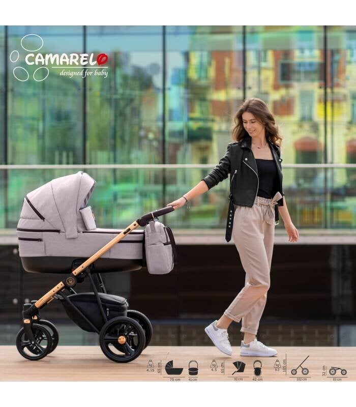 Camarelo Belagio 3- in-1 BG-07 -yhdistelmärattaat, vihreä hinta ja tiedot | Vaunut ja rattaat | hobbyhall.fi