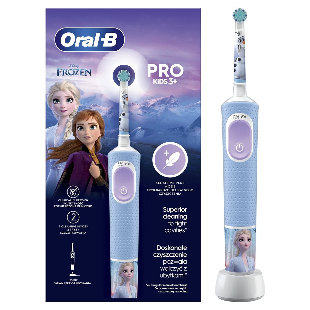 Oral-B Pro Kids 3+ Frozen hinta ja tiedot | Sähköhammasharjat | hobbyhall.fi