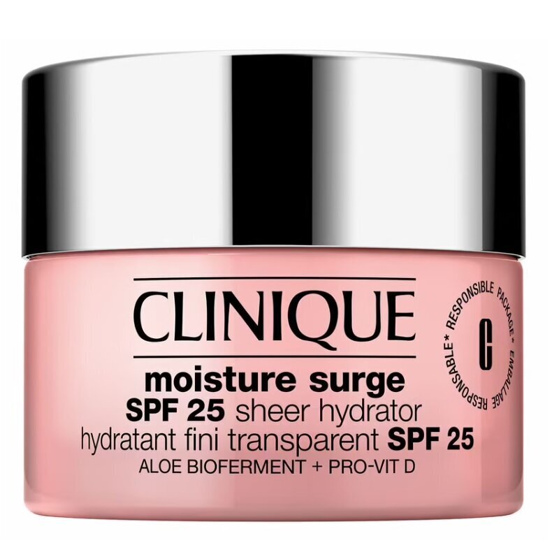 Kasvovoide Clinique Moisture Surge SPF25 Sheer Hydrator, 50 ml hinta ja tiedot | Kasvovoiteet | hobbyhall.fi