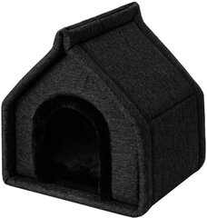 Taitettava koiranpeti Doggy Diamond, 42x32x43 cm, musta hinta ja tiedot | Pedit ja pesät | hobbyhall.fi