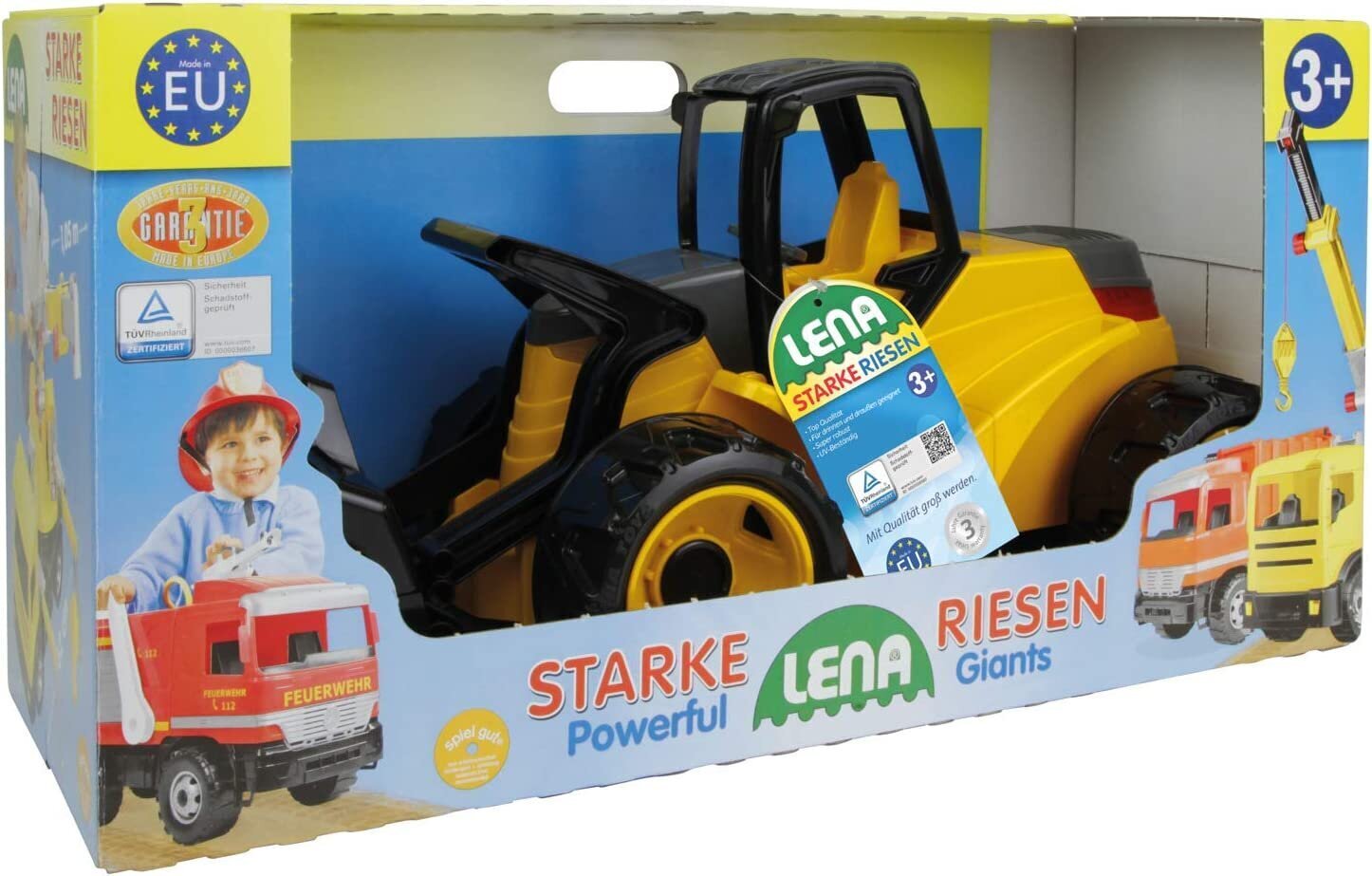 Lena Giga Trucks -puskutraktori, 67 cm hinta ja tiedot | Poikien lelut | hobbyhall.fi