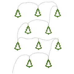 Joulukuusen muotoinen seppele, Retlux RXL 286 10 puuta vihreä lämmin valo hinta ja tiedot | Jouluvalot | hobbyhall.fi