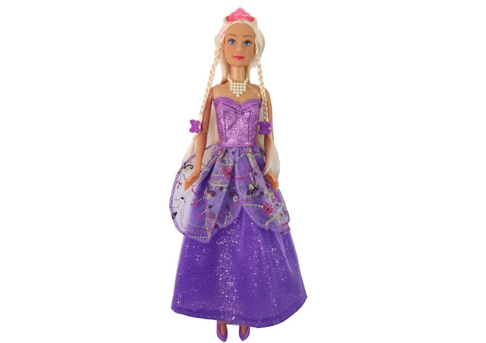 Prinsessanukke violetilla mekolla ja asusteilla hinta ja tiedot | Tyttöjen lelut | hobbyhall.fi