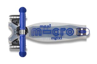Kolmipyöräinen potkulauta Micro Maxi Deluxe Flux LED, sininen hinta ja tiedot | Potkulaudat | hobbyhall.fi