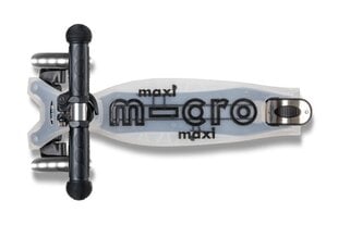 Kolmipyöräinen potkulauta Micro Maxi Deluxe Flux LED, musta hinta ja tiedot | Potkulaudat | hobbyhall.fi