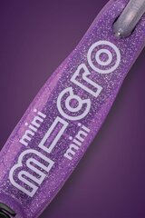Kolmipyöräinen potkulauta Micro Mini Deluxe Fairy Glitter LED - violetti hinta ja tiedot | Potkulaudat | hobbyhall.fi