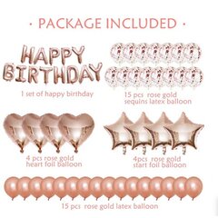 Happy Birthday -ilmapallosarja, vaaleanpunainen hinta ja tiedot | Home&Living Juhlatarvikkeet | hobbyhall.fi