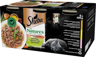 Sheba purkkiruoka kissoille, 6x400g hinta ja tiedot | Kissanruoka | hobbyhall.fi