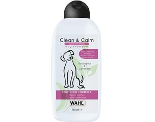 Shampoo koirille Wahl Clean and Calm, 750 ml hinta ja tiedot | Shampoot ja hoitoaineet lemmikeille | hobbyhall.fi