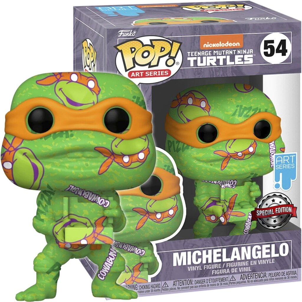 Funko Pop! Art Turtles Ninja Michaelangelo Special Edition 54 57929 hinta ja tiedot | Pelien oheistuotteet | hobbyhall.fi