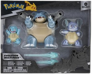 Pokemon Select Figurine Collector Squirtle Wartortle ja Blastoise 2773 hinta ja tiedot | Poikien lelut | hobbyhall.fi