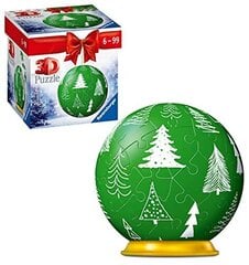 Ravensburger Green Christmas -lehden koriste 3D -palapelipallo 6 -vuotiaille lapsille - 54 kappaletta - ei liimaa vaadita hinta ja tiedot | Poikien lelut | hobbyhall.fi