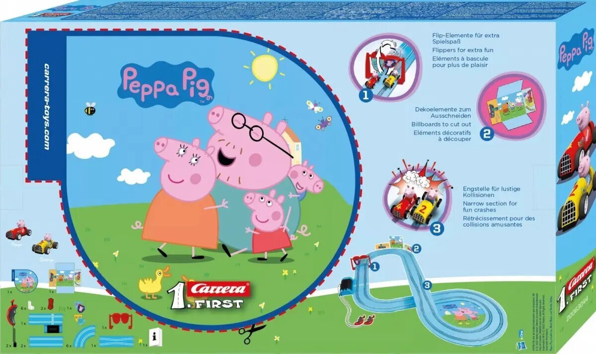 Track First Peppa Pig racing saippua hinta ja tiedot | Poikien lelut | hobbyhall.fi