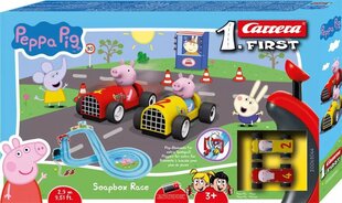 Track First Peppa Pig racing saippua hinta ja tiedot | Poikien lelut | hobbyhall.fi