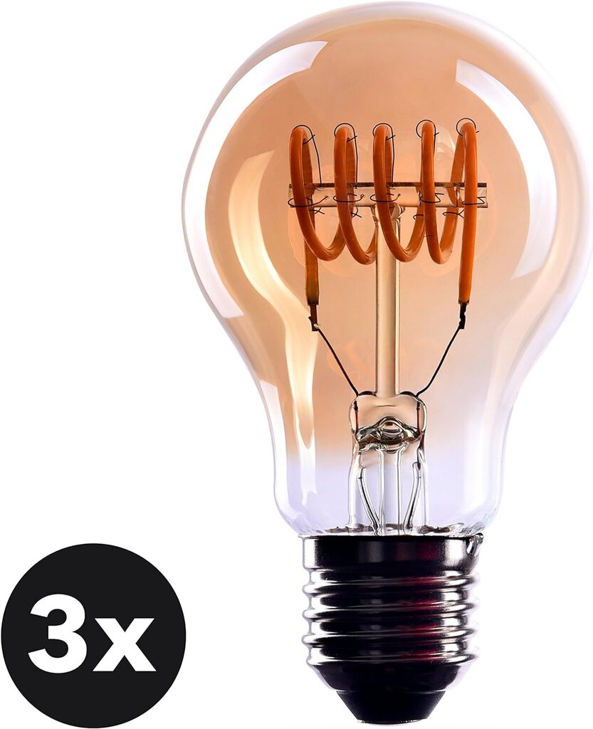 Edison polttimo Crown LED, 3kpl, 4W, 230V hinta ja tiedot | Lamput | hobbyhall.fi