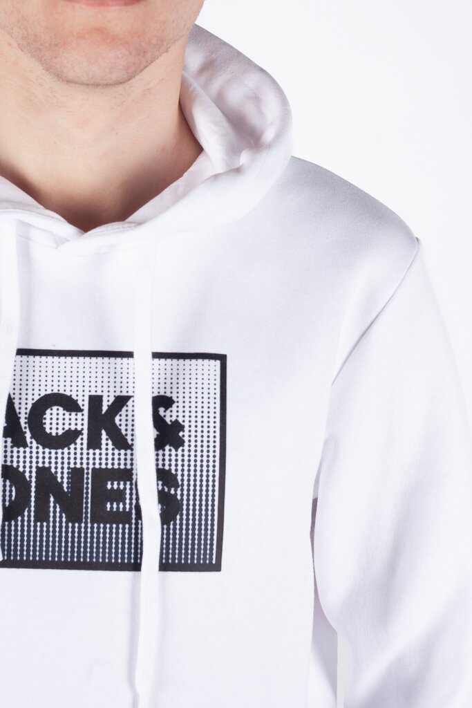 Huppari Jack & Jones 12249326WHITE-XS hinta ja tiedot | Miesten puserot ja hupparit | hobbyhall.fi