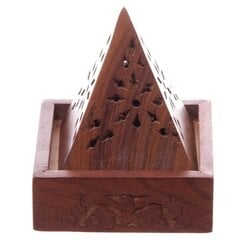 Sheesham pyramidin muotoinen suitsukepuinen laatikko hinta ja tiedot | Huonetuoksut | hobbyhall.fi