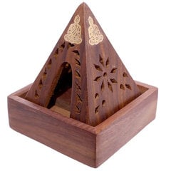 Sheesham pyramidin muotoinen suitsukelaatikko Buddhalla hinta ja tiedot | Puckator Hajuvedet ja kosmetiikka | hobbyhall.fi