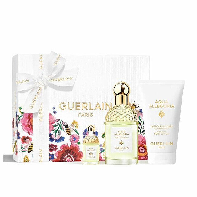 Guerlain Aqua Allegoria Nerolia Vetiver EDT 75 ml + EDT 7,5 ml + vartalovoide 75 ml naisille hinta ja tiedot | Naisten hajuvedet | hobbyhall.fi