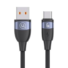 Usams U85 6A USB to type-C 1.2M hinta ja tiedot | Puhelinkaapelit | hobbyhall.fi