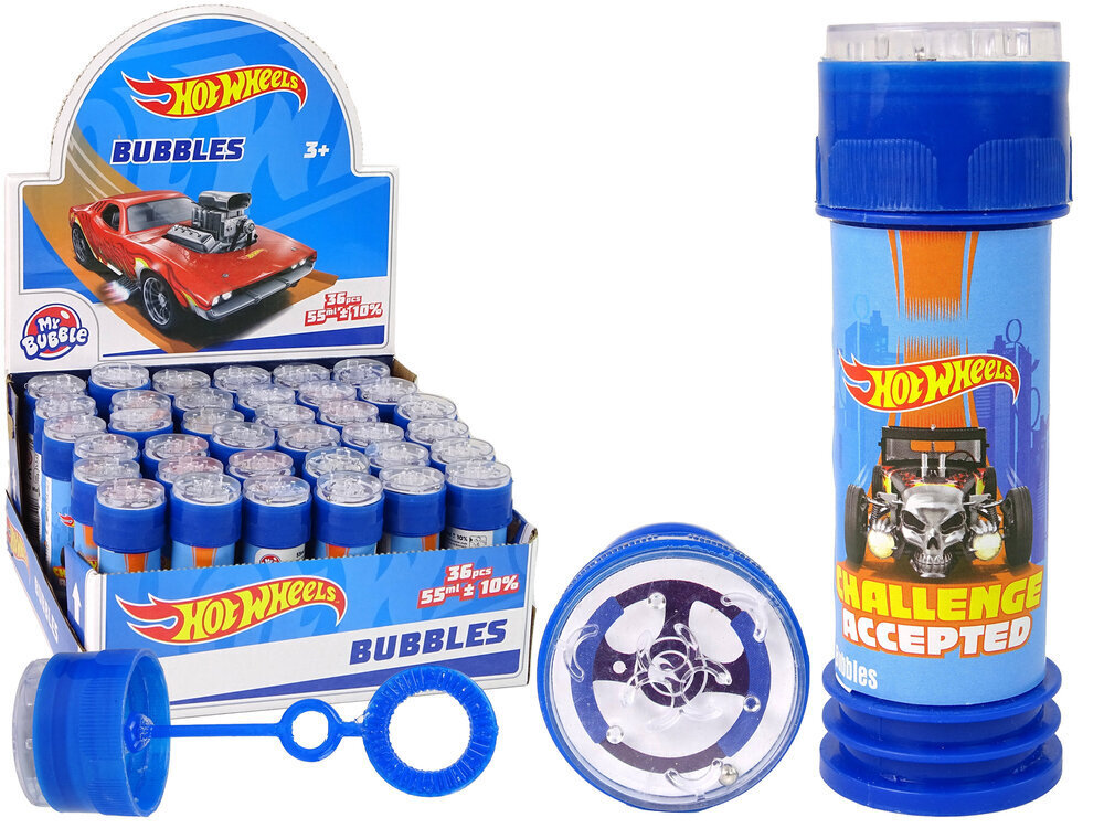 Saippuakuplat "Hot Wheels", 55 ml (1 kpl) hinta ja tiedot | Hiekkalelut ja rantalelut | hobbyhall.fi