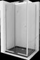 Suihkukaappi Mexen Lima altaalla ja luukulla, grafiitti+musta/kromi, 90 x 100 cm hinta ja tiedot | Suihkukaapit ja suihkunurkat | hobbyhall.fi