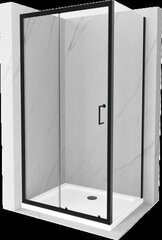 Suihkukaappi Mexen Lima, altaalla ja luukulla, musta, 100 x 80 cm hinta ja tiedot | Suihkukaapit ja suihkunurkat | hobbyhall.fi