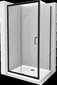 Suihkukaappi Mexen Lima, altaalla ja luukulla, musta, 110 x 70 cm hinta ja tiedot | Suihkukaapit ja suihkunurkat | hobbyhall.fi