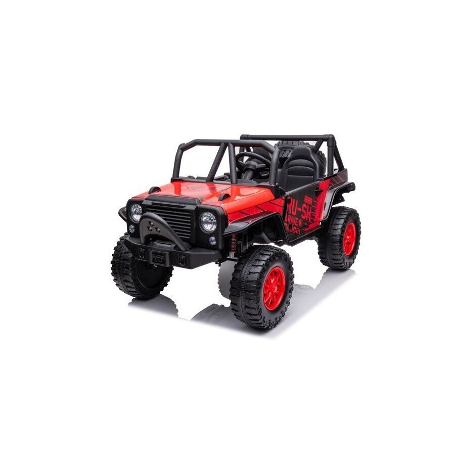 Lasten sähköauto Jeep QY2188, punainen hinta ja tiedot | Lasten sähköautot | hobbyhall.fi
