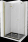 Suihkukaappi Mexen Lima, altaalla ja luukulla, kulta+musta/kulta, 90 x 100 cm hinta ja tiedot | Suihkukaapit ja suihkunurkat | hobbyhall.fi