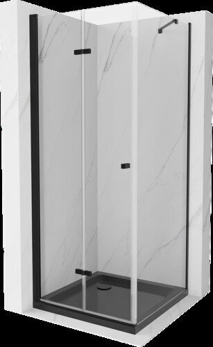 Suihkukaappi Mexen Lima, altaalla ja luukulla, musta, 90 x 90 cm hinta ja tiedot | Suihkukaapit ja suihkunurkat | hobbyhall.fi