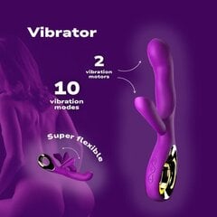 Vibraattori Rabbit, violetti Blue Lotus hinta ja tiedot | Vibraattorit | hobbyhall.fi