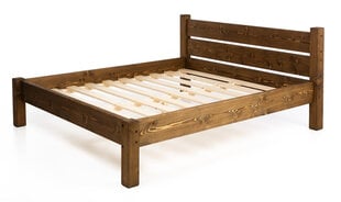 Massiivipuinen sänky 006 90x200 tumman ruskea hinta ja tiedot | Sängyt | hobbyhall.fi
