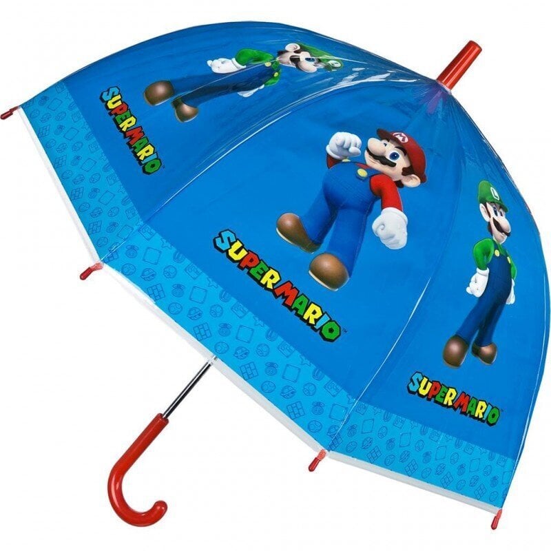 Lasten sateenvarjo Super Mario, Ø70 cm hinta ja tiedot | Lasten asusteet | hobbyhall.fi