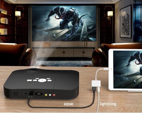 AV Lightning HDMI Full HD -sovitin iPhone iPad hinta ja tiedot | Adapterit | hobbyhall.fi