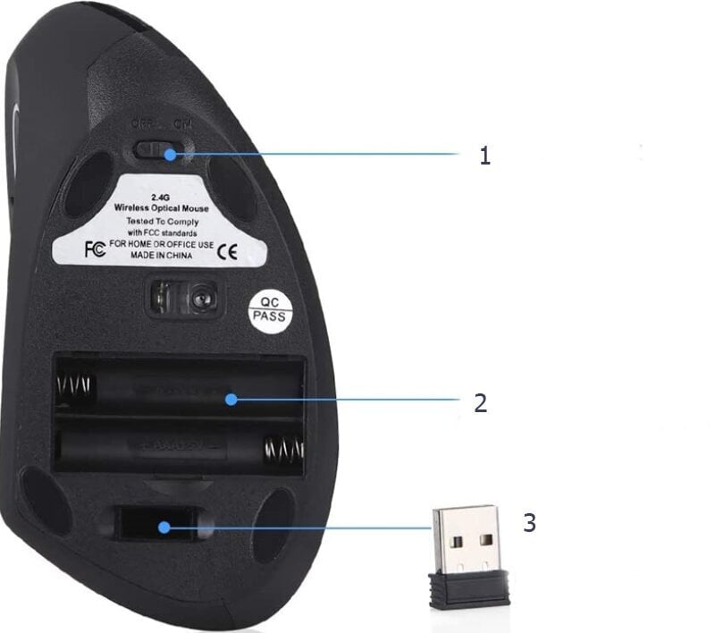 HIIRI Pystysuuntainen Wireless Ergonomic hinta ja tiedot | Hiiret | hobbyhall.fi