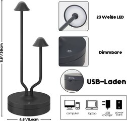 GGII LED-pöytälamppu musta hinta ja tiedot | Pöytävalaisimet | hobbyhall.fi