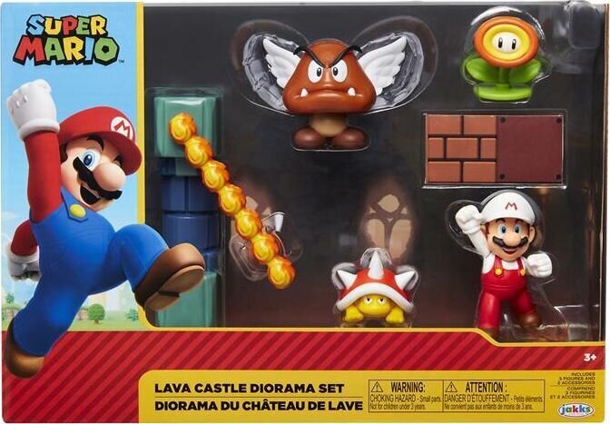 Super Mario Dioraamasetti Laavalinna hinta ja tiedot | Poikien lelut | hobbyhall.fi