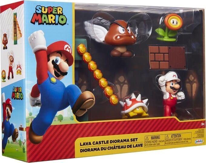 Super Mario Dioraamasetti Laavalinna hinta ja tiedot | Poikien lelut | hobbyhall.fi