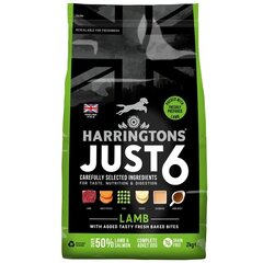 Harringtons Just 6 sausas maistas šunims su ėriena, 2kg hinta ja tiedot | Koiran kuivaruoka | hobbyhall.fi