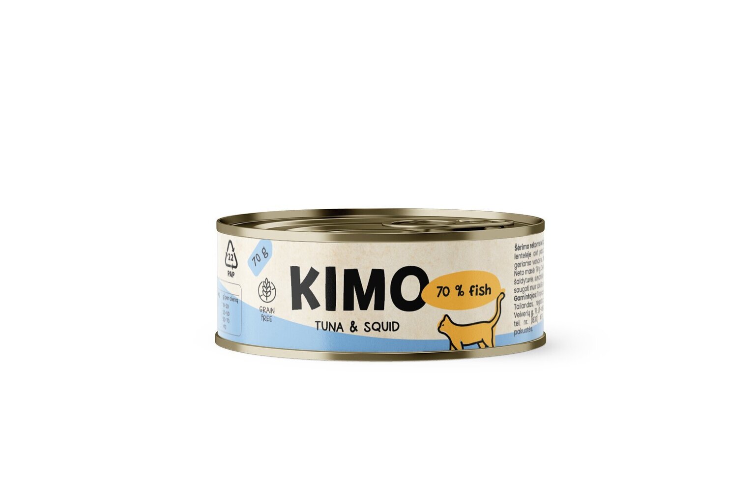 Märkäruoka kissoille Kimo tonnikala ja kalmari, 70x24 kpl hinta ja tiedot | Kissanruoka | hobbyhall.fi