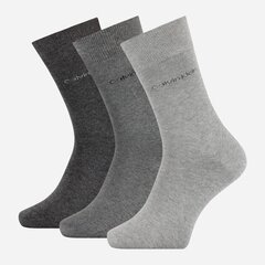 Calvin Klein miesten sukat 3 kpl, harmaa hinta ja tiedot | Miesten sukat | hobbyhall.fi