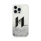 Glitter KARL LAGERFELD Logo iPhone 14 Pro Max (6,7") - Läpinäkyvä/Hopea hinta ja tiedot | Puhelimen kuoret ja kotelot | hobbyhall.fi