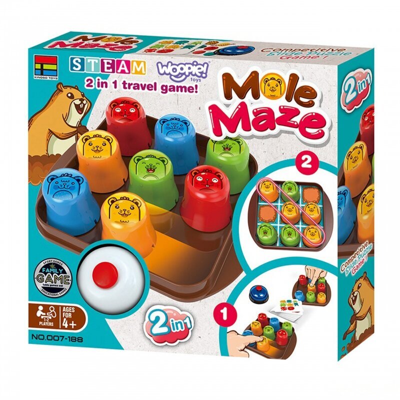 Peli Mole Maze 2in1, Woopie (ENG) hinta ja tiedot | Lautapelit ja älypelit | hobbyhall.fi