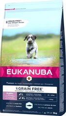 Eukanuba Grain Free ravinto isojen rotujen pennuille, 3 kg hinta ja tiedot | Eukanuba Lemmikit | hobbyhall.fi
