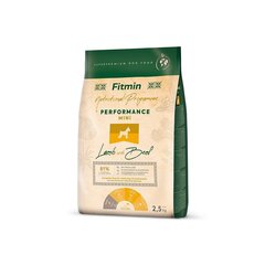 Fitmin koiran ravinto Mini Performance pieni rotuisille aikuisille koirille lammasta ja naudanlihaa, 2,5 kg hinta ja tiedot | FITMIN Lemmikit | hobbyhall.fi