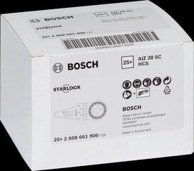 Bosch HCS AIZ 28 SC yleiskäyttöinen lattialeikkuri Starlock 28 x 40 mm 25 kpl silikonilattioille. hinta ja tiedot | Käsityökalut | hobbyhall.fi